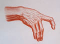 Michael Hensley Drawings, Human Hands 17